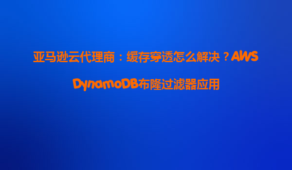 亚马逊云代理商：缓存穿透怎么解决？AWSDynamoDB布隆过滤器应用